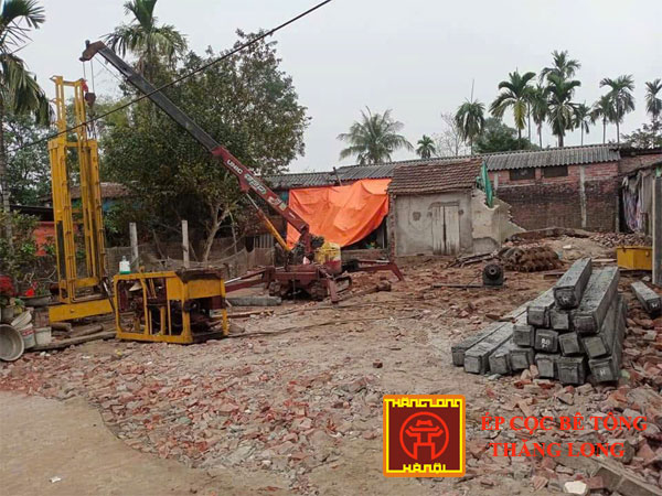 Ép cọc bê tông tại Kim Nỗ Đông Anh giá rẻ số 1
