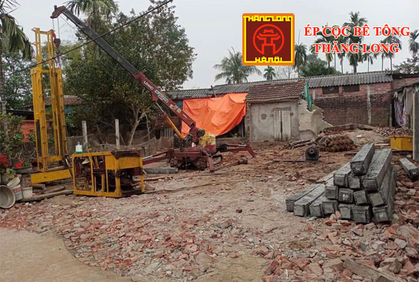 Ép cọc bê tông tại Di Trạch Hoài Đức chuyên nghiệp