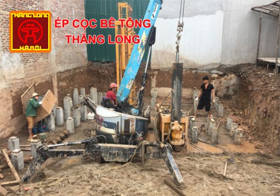 ép cọc bê tông