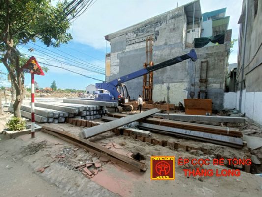 ép cọc bê tông